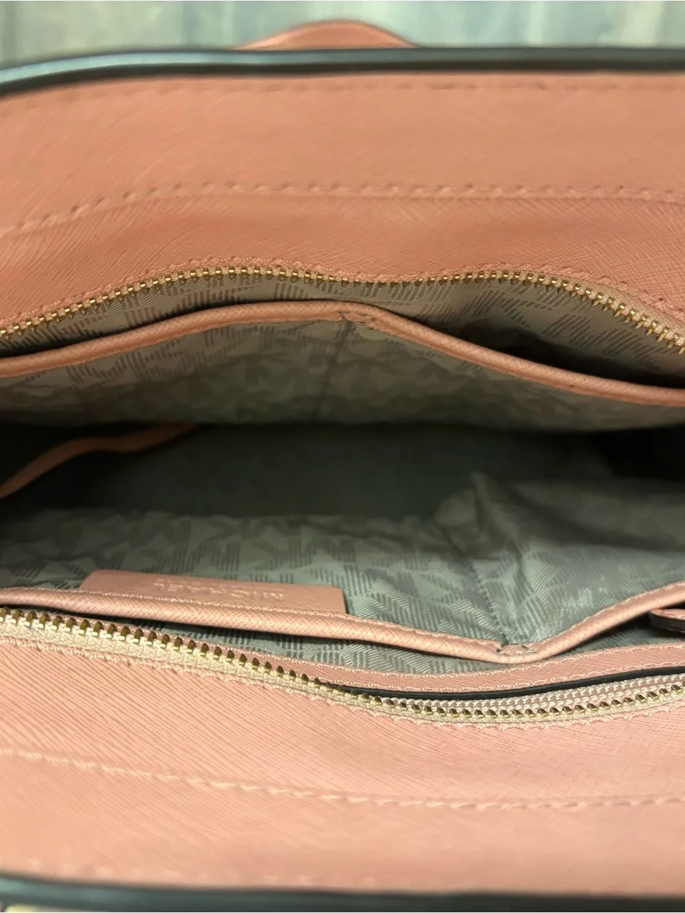 Michael Kors Blush Saffiano Leather Tote with Gold Hardware